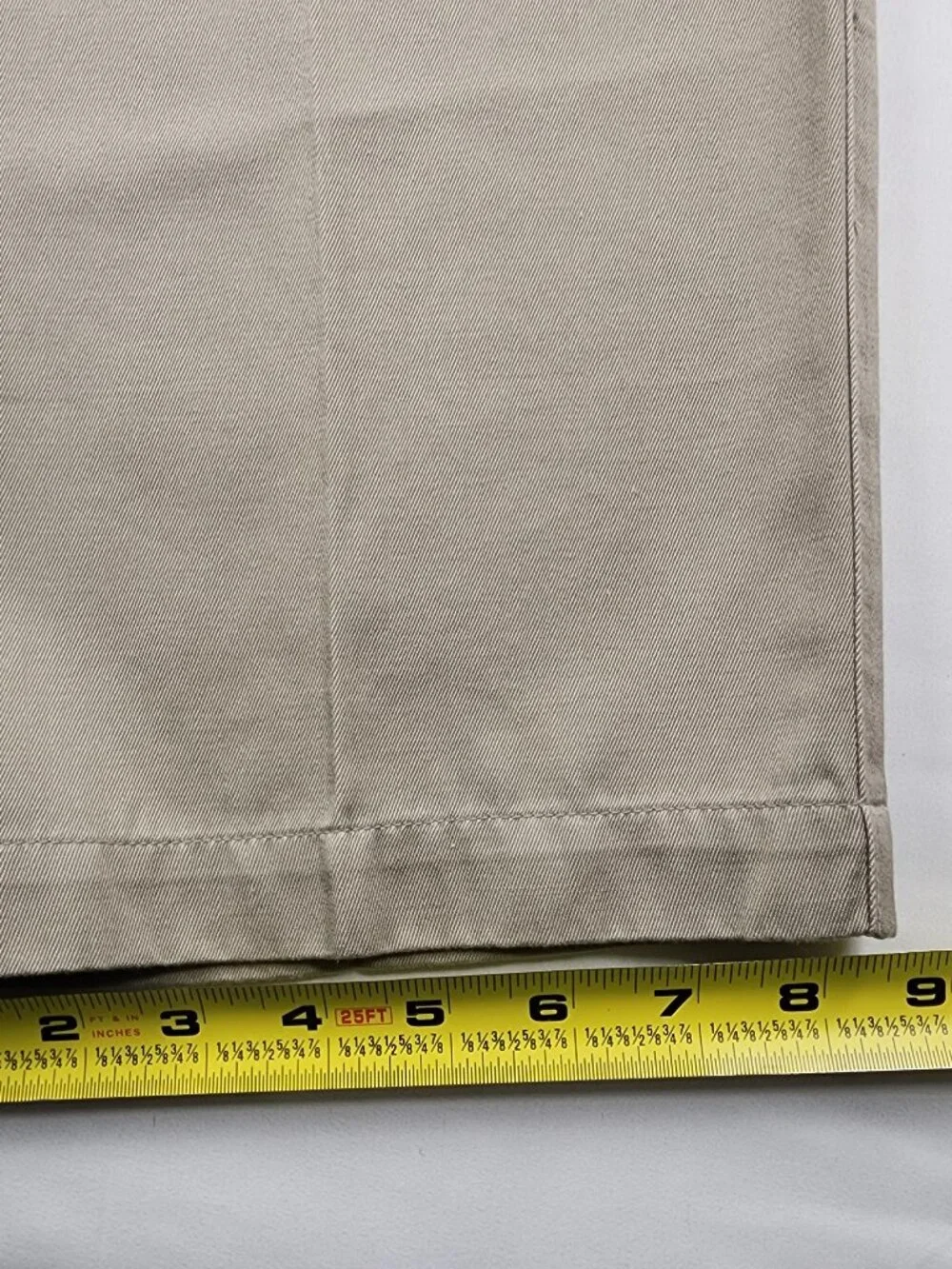 Covington Mens 36x34 Khaki Chino Pants 100% Cotton Double Pleated Classic NWT